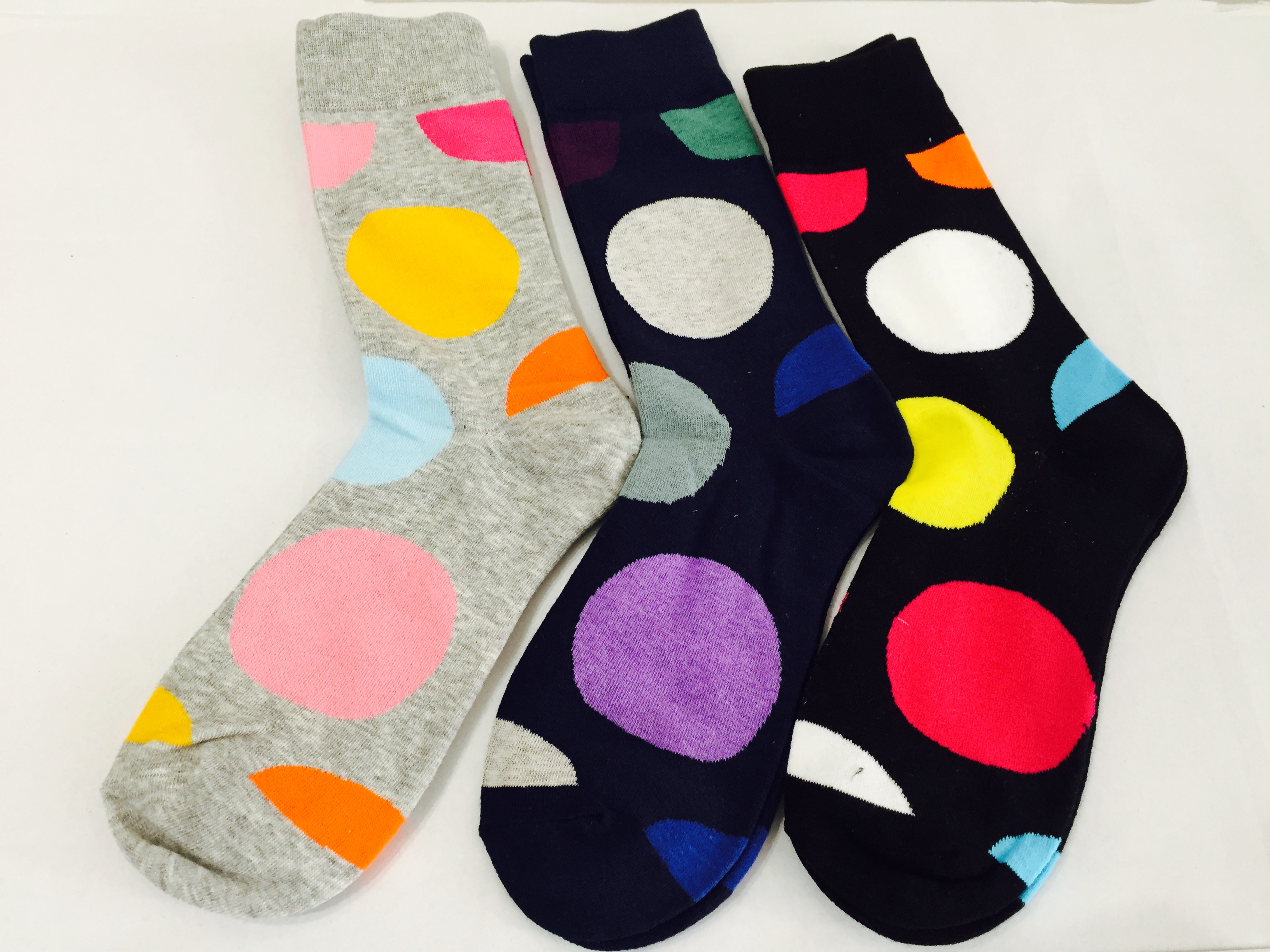 Mens Dress Socks with big dots fashion colors