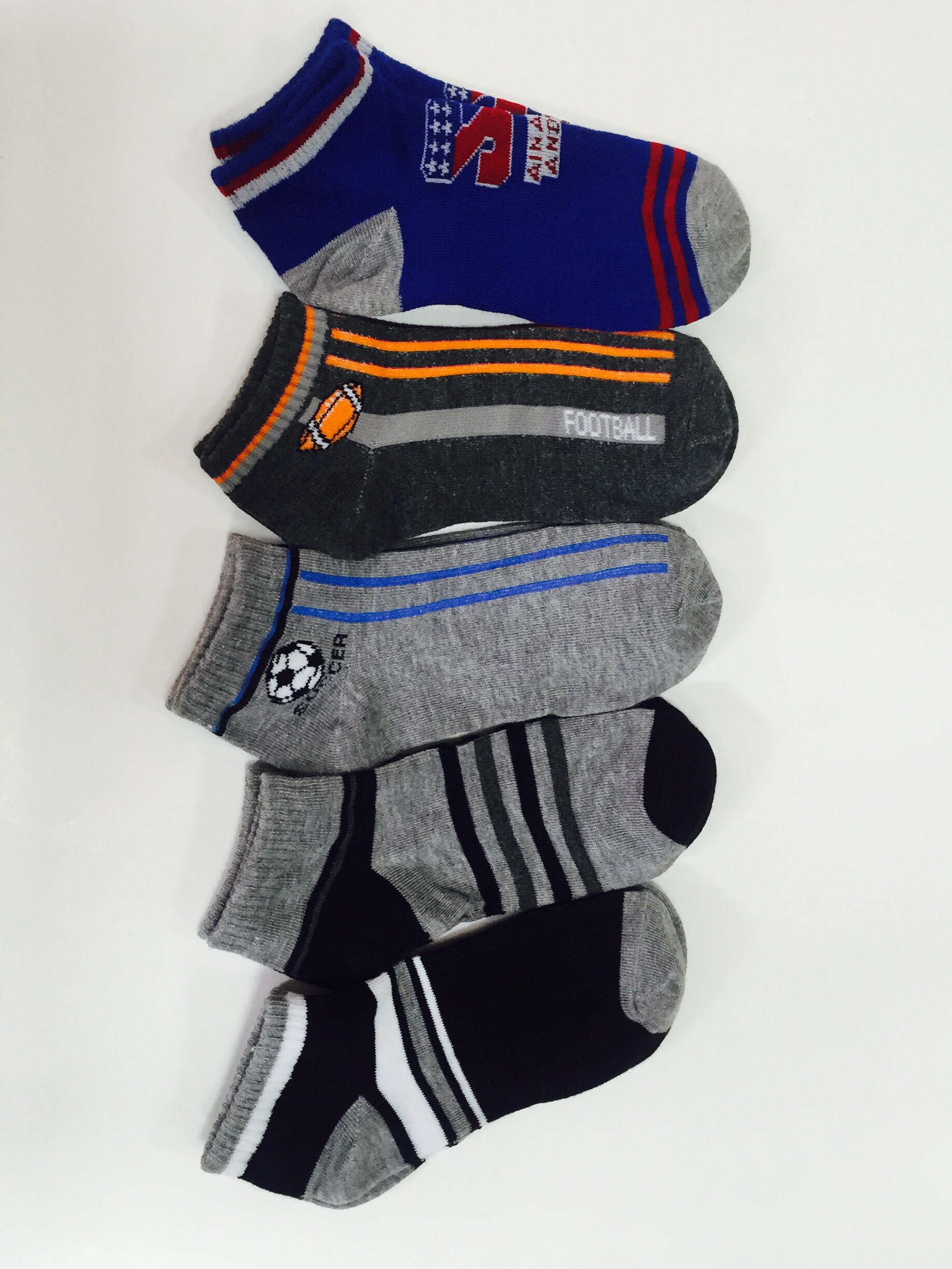 Hot Sell Boys Ankle sport socks low cut boat socks